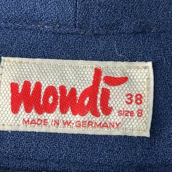 Vintage Mondi navy open blazer - Picture 2 of 9